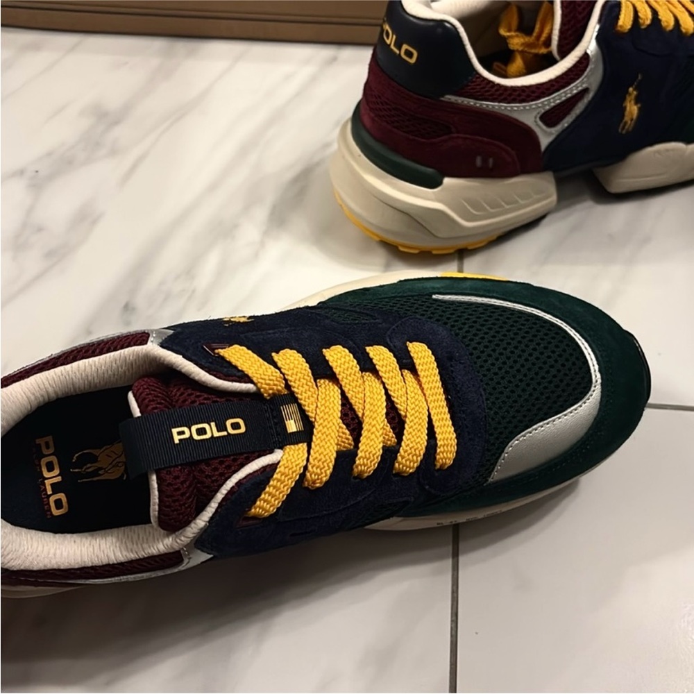 Men’s Polo Ralph Lauren Colorblock Sneakers - Picture 3 of 5